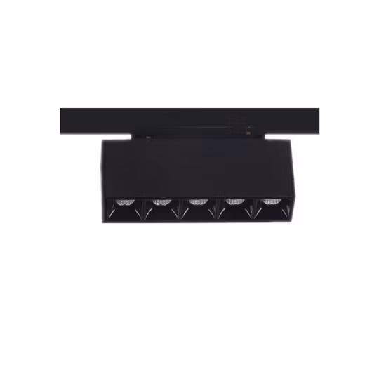 Lineares 48-V-Deckenschienen-Magnetschienensystem mit schmaler Schiene, ultradünnes, oberflächenmontiertes LED-Magnetschienenbeleuchtungssystem