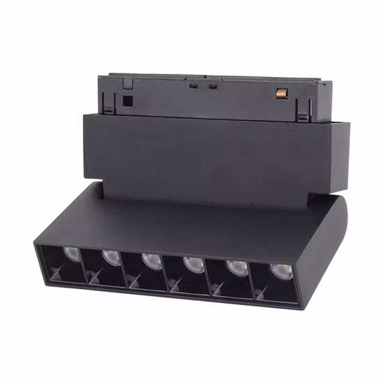 Einstellbarer Abstrahlwinkel, veränderbare 12 W COB-Einbaustrahler, 48 V lineares magnetisches Schienenlichtsystem