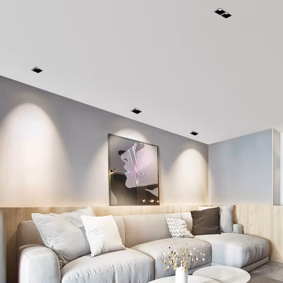 Allway Commercial Wallwasher-Downlight-LED-Einbau-Downlight, schmal, quadratisch