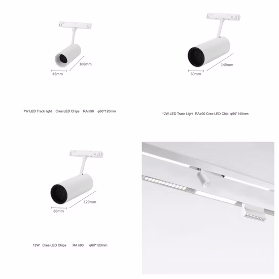 Eingebettete LED-Schienenleuchten, Magnet-Schienenleuchte, 48-V-LED-Schienen-Magnetlichtschienensystem