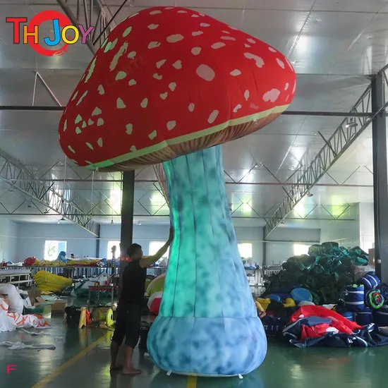 4m 13FT hoher, farbwechselnder LED-Pilz, aufblasbarer Beleuchtungspilz für Werbung